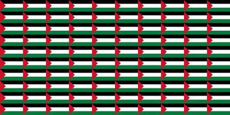 Seamless tiled flag illustration useful as background - Palestineの写真素材