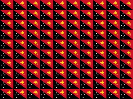 Seamless tiled flag illustration useful as background - Papua New Guineaの写真素材