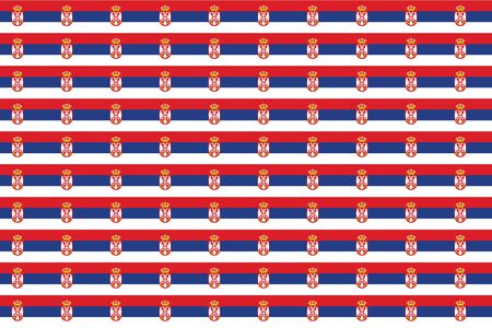Seamless tiled flag illustration useful as background - Serbiaの写真素材