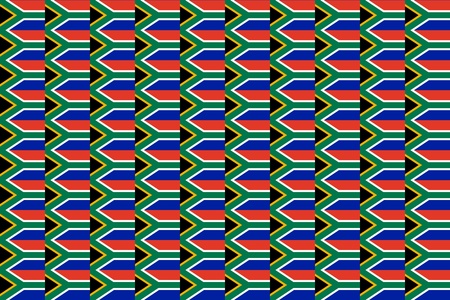 Seamless tiled flag illustration useful as background - South Africaの写真素材