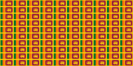 Seamless tiled flag illustration useful as background - Sri Lankaの写真素材