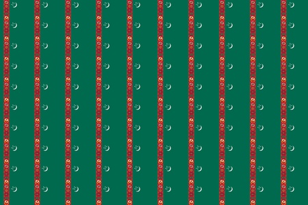 Seamless tiled flag illustration useful as background - Turkmenistanの写真素材