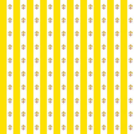 Seamless tiled flag illustration useful as background - Vatican Cityの写真素材
