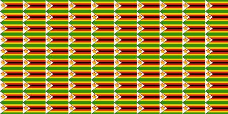 Seamless tiled flag illustration useful as background - Zimbabweの写真素材