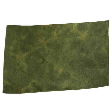 A leather fiber sample - isolated over white backgroundの写真素材