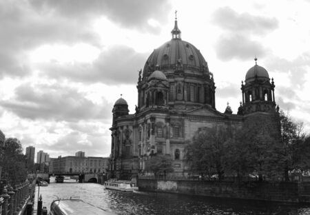 Berliner Dom cathedral church in Berlin, Germanyの写真素材