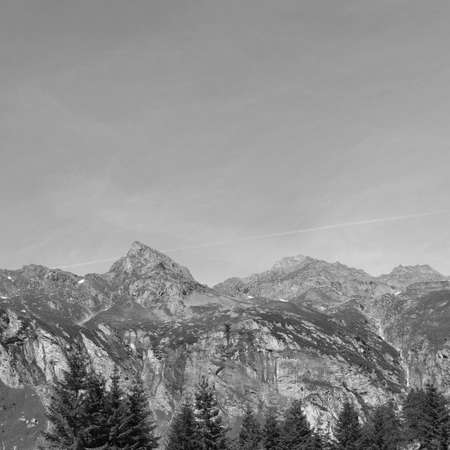 The Gennargentu mountains in Sassari, Sardinia, Italyの写真素材