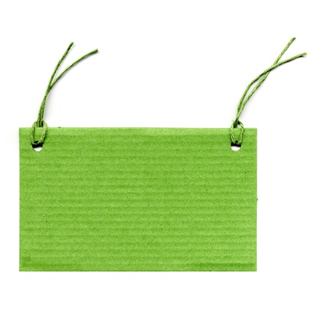 Price tag or address label with stringの写真素材