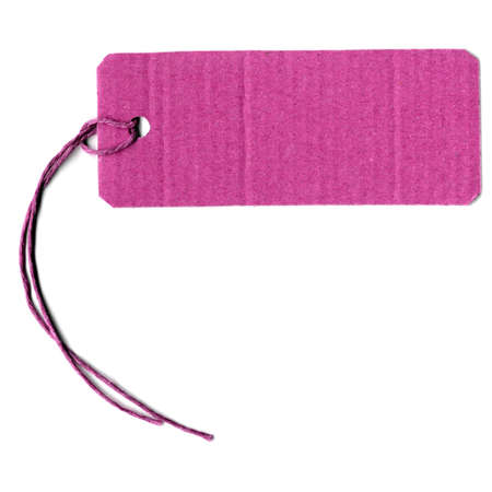 Price tag or address label with stringの写真素材