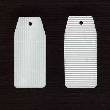 Tag label isolated over a white backgroundの写真素材