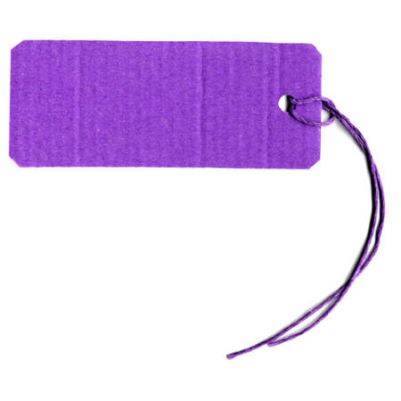 Price tag or address label with stringの写真素材