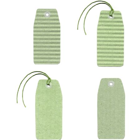 A paper tag or label or stickerの写真素材