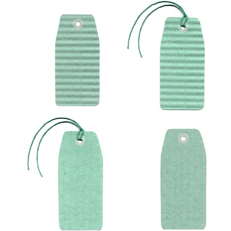 A paper tag or label or stickerの写真素材