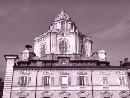 The church of San Lorenzo, Turin, Italy - high dynamic range HDRの写真素材