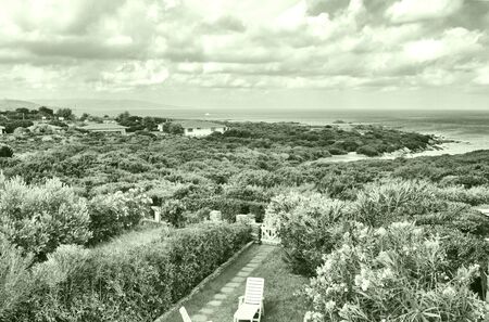 Natural landscape of a shore or beach - high dynamic range HDRの写真素材