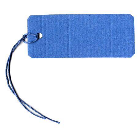 Price tag or address label with stringの写真素材