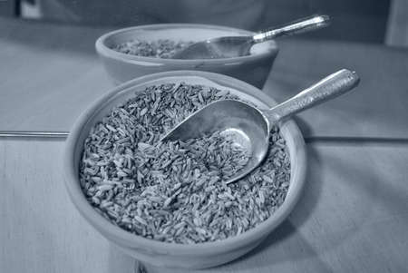 Fennel seeds useful as a spice in traditional mediterranean cuisineの写真素材