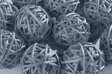 Detail of coloured Christmas bauble for tree decorationの写真素材