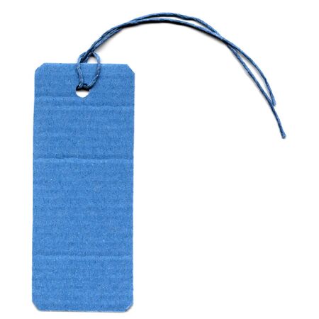 Price tag or address label with stringの写真素材