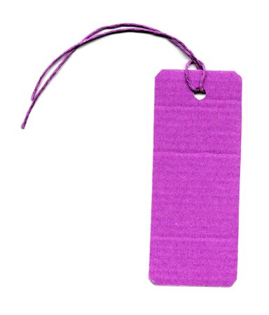 Price tag or address label with stringの写真素材