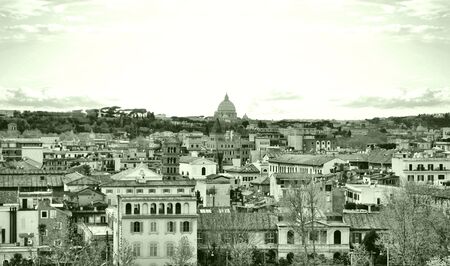 Basilica church of Saint Peter (San Pietro), Rome, Italy - high dynamic range HDRの写真素材