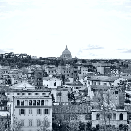 Basilica church of Saint Peter (San Pietro), Rome, Italy - high dynamic range HDRの写真素材