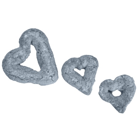 Cookie or biscuit sweet food for breakfast - isolated over white backgroundの写真素材