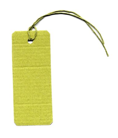 Price tag or address label with stringの写真素材