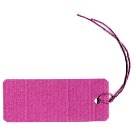 Price tag or address label with stringの写真素材