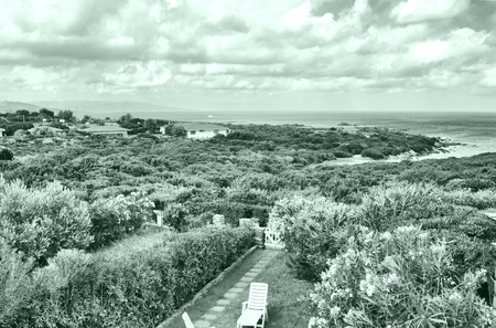 Natural landscape of a shore or beach - high dynamic range HDRの写真素材