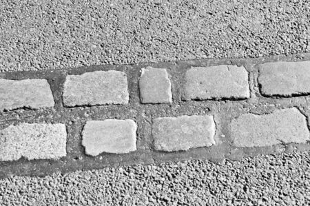 Track of the Berlin Wall (Berliner Mauer), Germanyの写真素材