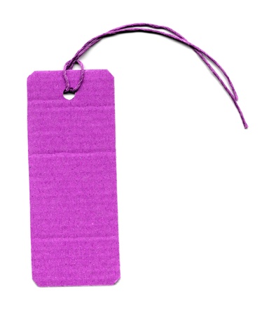 Price tag or address label with stringの写真素材