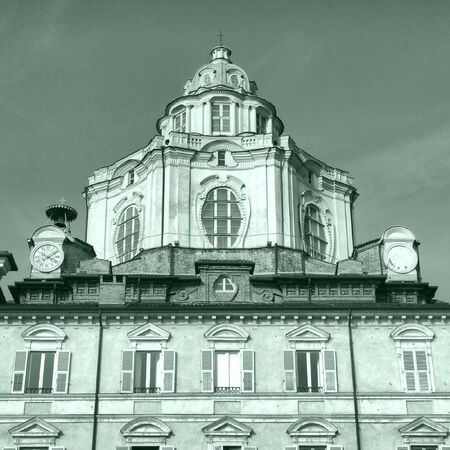 The church of San Lorenzo, Turin, Italy の写真素材