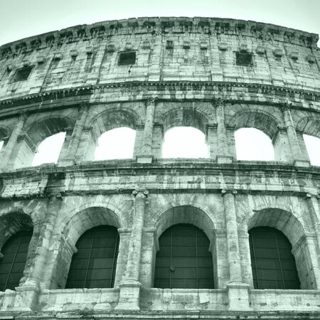 The Colosseum or Coliseum (Colosseo) in Rome - high dynamic range HDRの写真素材