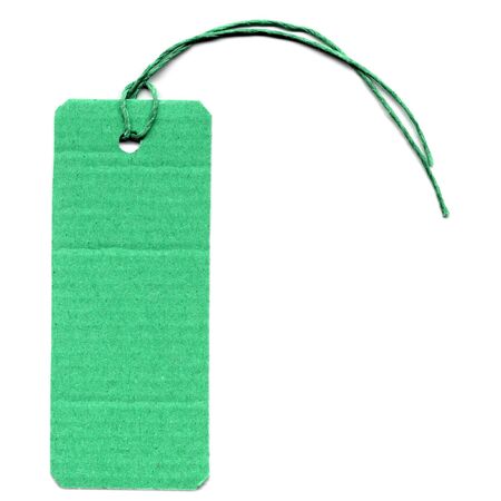 Price tag or address label with stringの写真素材