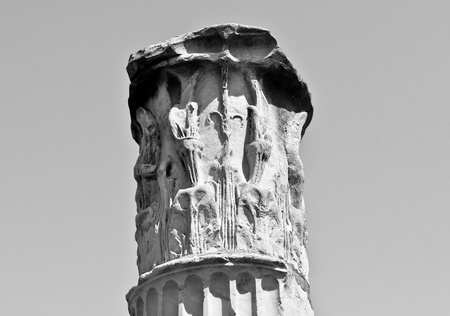 Trajan's Market (Mercati Traianei) in Rome, Italyの写真素材