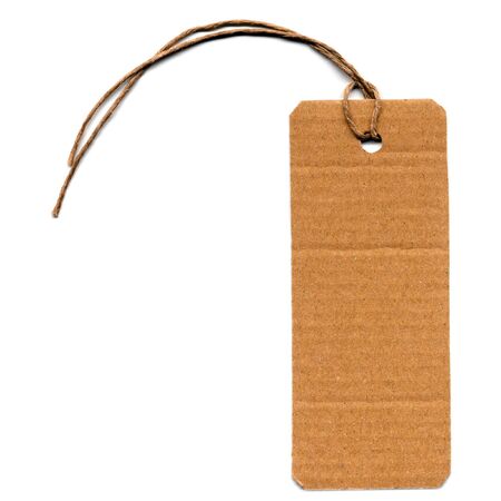 Price tag or address label with stringの写真素材