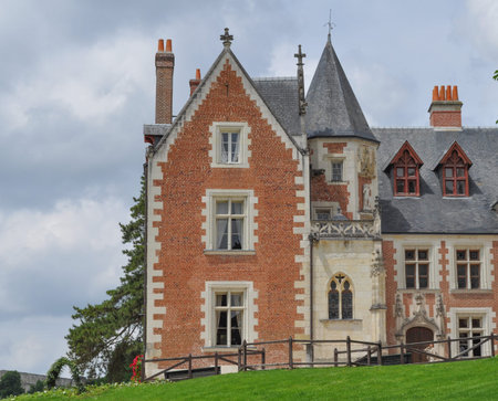 AMBOISE, FRANCE - JUNE 02, 2014: Chateau du Clos Luce castleのeditorial素材