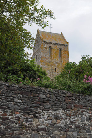 View of the town of Saint Leonard in Franceの写真素材