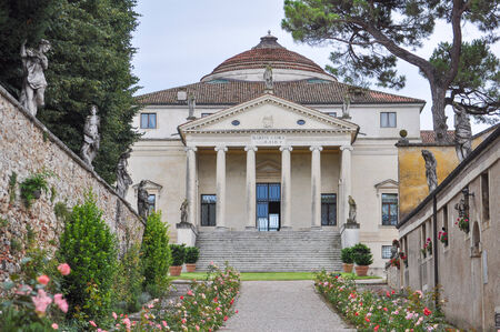 The Villa La Rotonda aka Villa Capra in Vicenza, Italyのeditorial素材