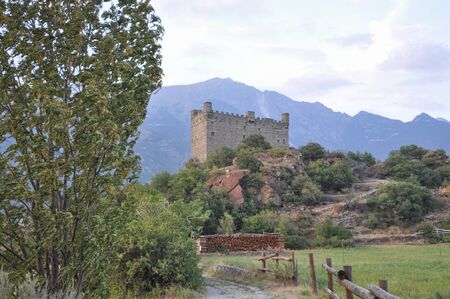 Ussel Castle in Chatillon in Aosta Valley, Italyのeditorial素材