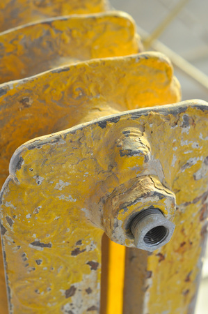 An old radiator for heatingの写真素材