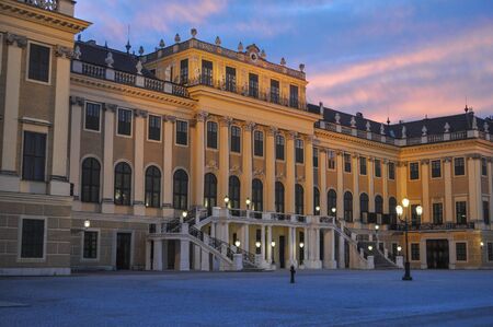 WIEN, AUSTRIA - CIRCA FEBRUARY 2016: Schloss Schoenbrunn (meaning Schoenbrunn Palace) imperial summer residenceのeditorial素材