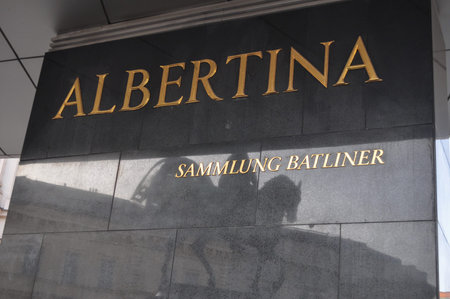 WIEN, AUSTRIA - CIRCA FEBRUARY 2016: Soravia Wing at the Albertina museum of art designed by architect Hans Hollainのeditorial素材