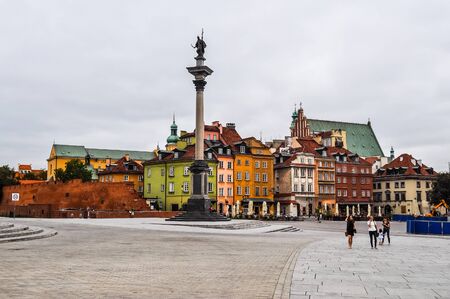WARSAW, POLAND - SEPTEMBER 02, 2015: High_dynamic_range (HDR) View of the cityのeditorial素材