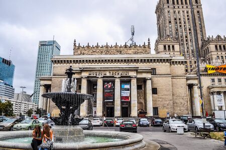 BARCELONA, SPAIN - SEPTEMBER 02, 2015: High_dynamic_range (HDR) Muzeum Techniki i Przemyslu meaning Technological and Industrial Museumのeditorial素材