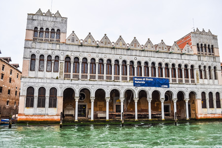 VENICE, ITALY - AUGUST 19, 2014: High_dynamic_range (HDR) The Venice Lagoon in Venezia in Italyのeditorial素材