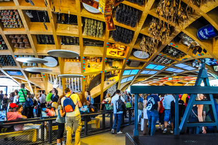 MILAN, ITALY - SEPTEMBER 10, 2015: High_dynamic_range (HDR) France pavilion at the Expo 2015 Feeding The Planet Energy For Life international expositionのeditorial素材