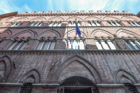 Pinacoteca nazionale (meaning National Pinacotheca) in Siena, Italyの写真素材