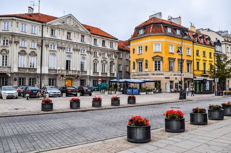 WARSAW, POLAND - SEPTEMBER 02, 2015: High_dynamic_range (HDR) View of the cityのeditorial素材